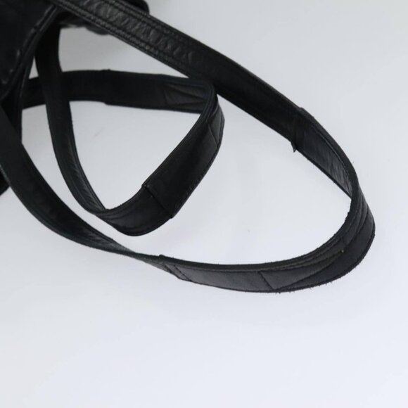 Christian Dior Canage Shoulder Bag Leather Black Gold Auth hk2058 - Picture 8 of 15